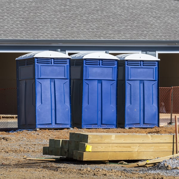 are there any restrictions on where i can place the portable toilets during my rental period in Robbins